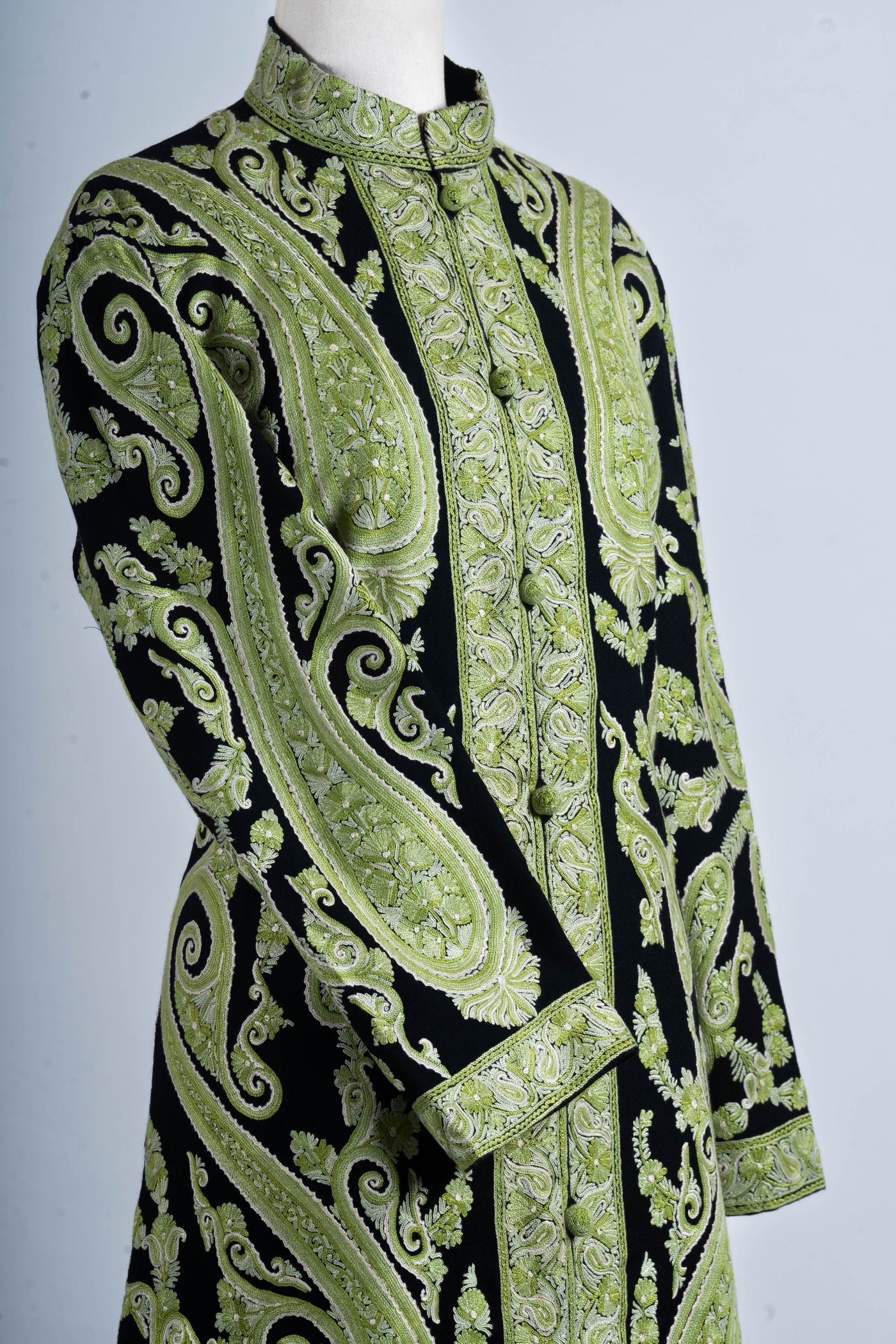 Sarwat Élan - Aari Hand Embroidered Long Jacket