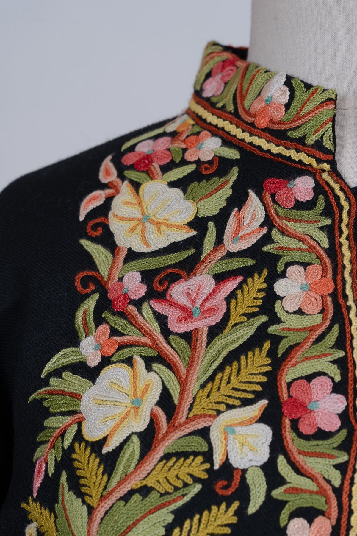 Blossom Trail Aari Hand Embroidered Short Jacket