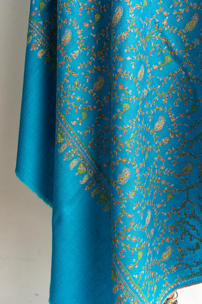 The Heirloom Sapphire Pashmina Shawl