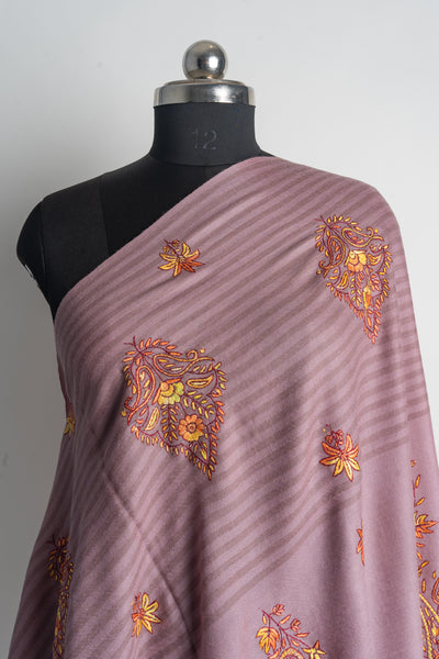 Gul-e-Badam- Hand Embroidered Rose Paisley Bloom