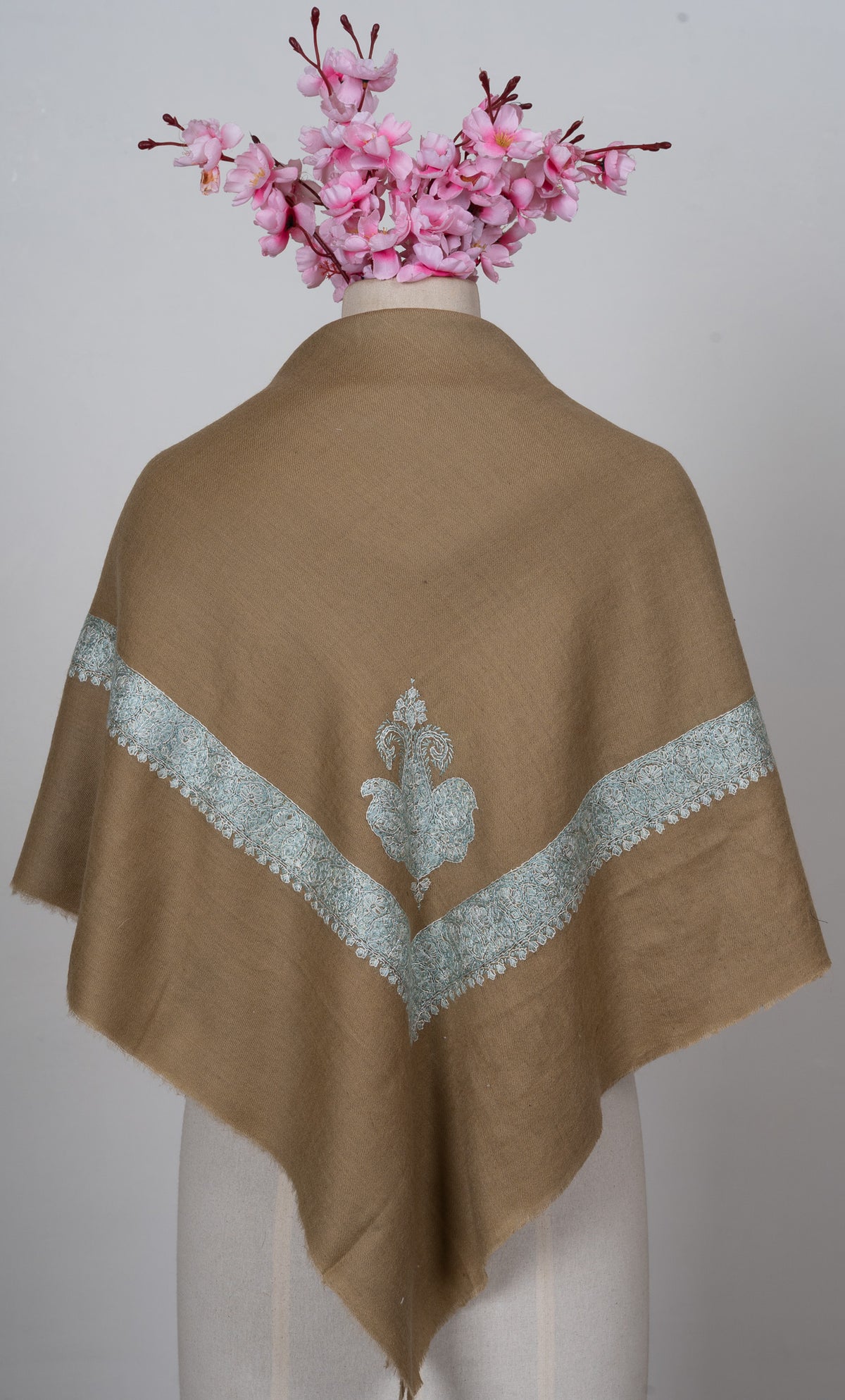 Desert Sage Rumal — Sozni Hand Embroidered