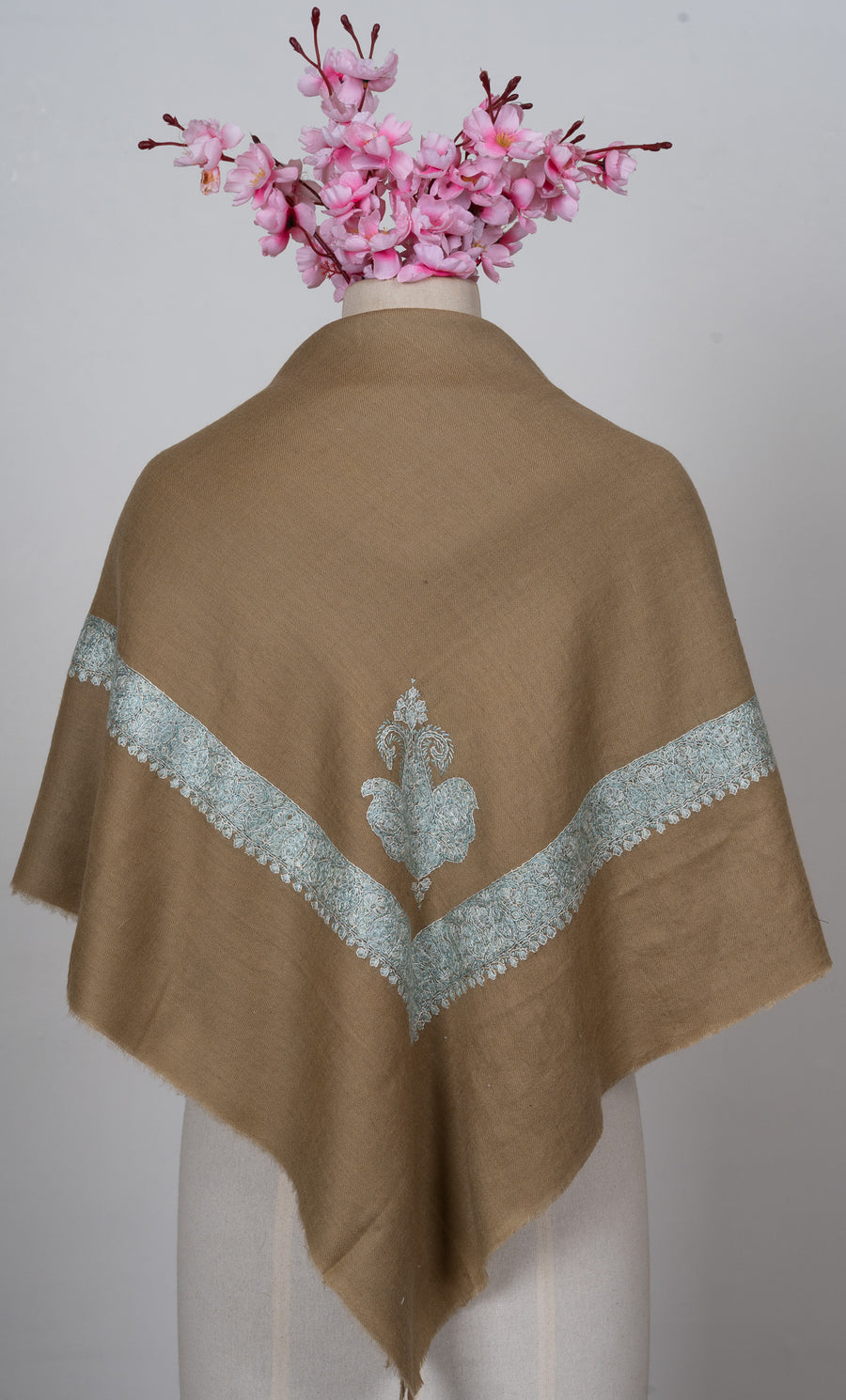 Desert Sage Rumal — Sozni Hand Embroidered