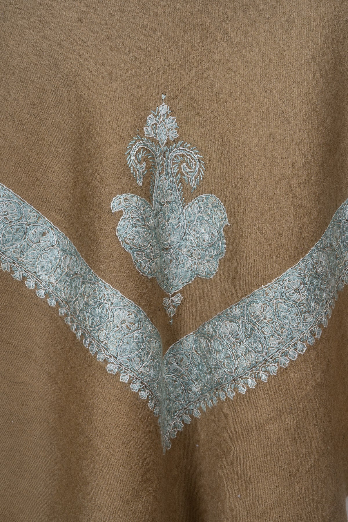 Desert Sage Rumal — Sozni Hand Embroidered