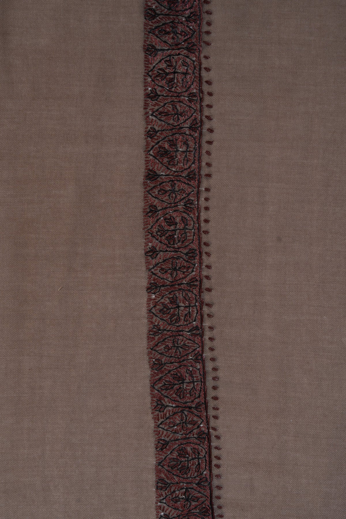 Mink Shadow Rumal — Sozni Hand Embroidered