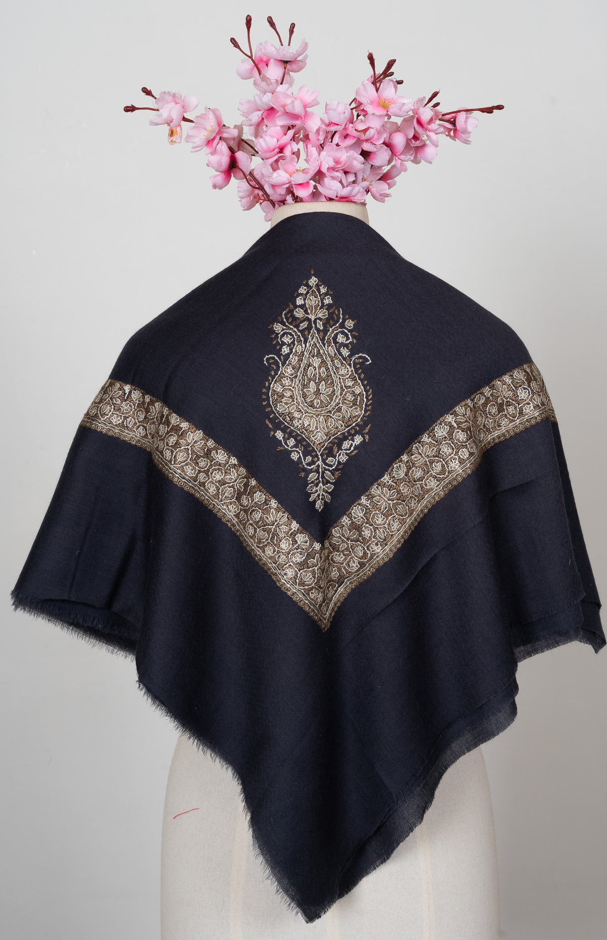 Verdant Heirloom Rumal — Sozni Hand Embroidered