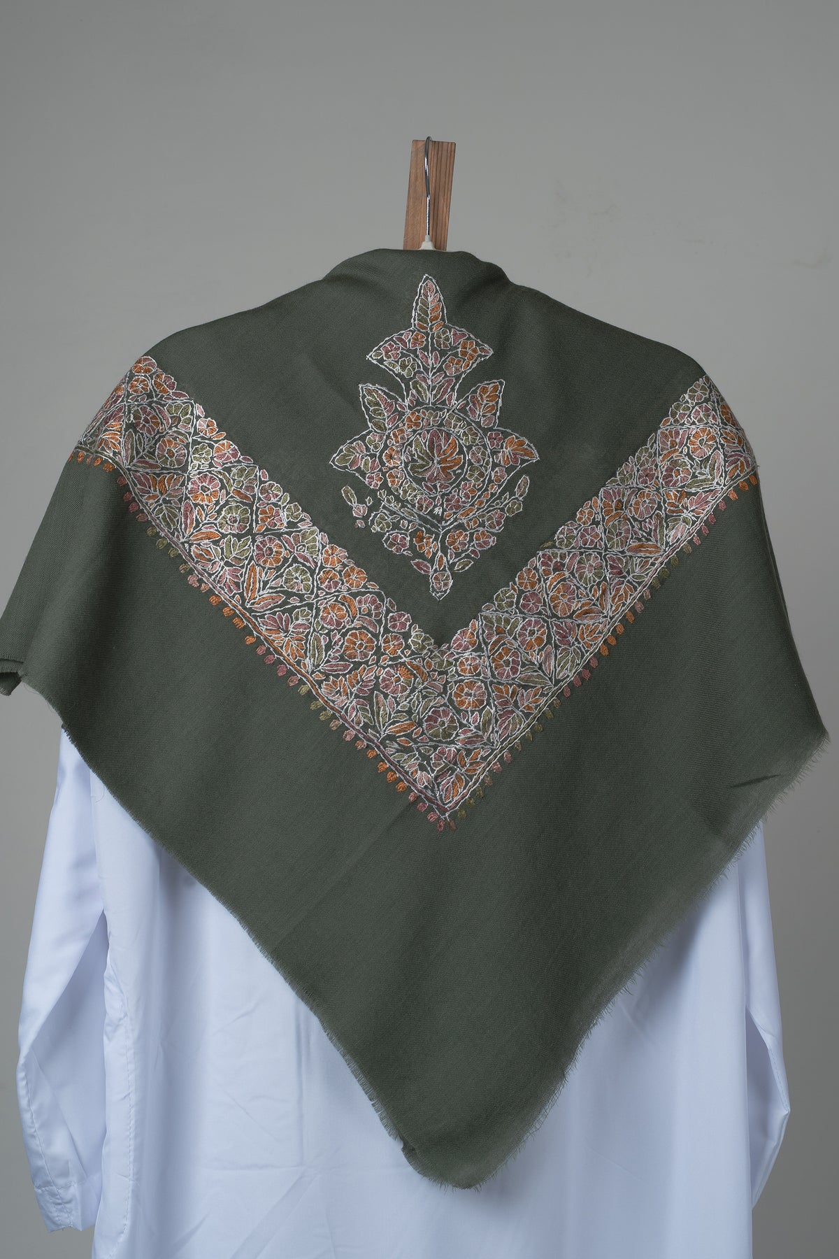Forest Bloom Rumal — Sozni Hand Embroidered