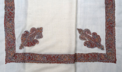 Pearl Amber Rumal — Sozni Hand Embroidered