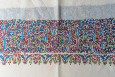 Rang-e-Bahar: Kashmiri Hand Embroidered Sozni Tapestry Shawl