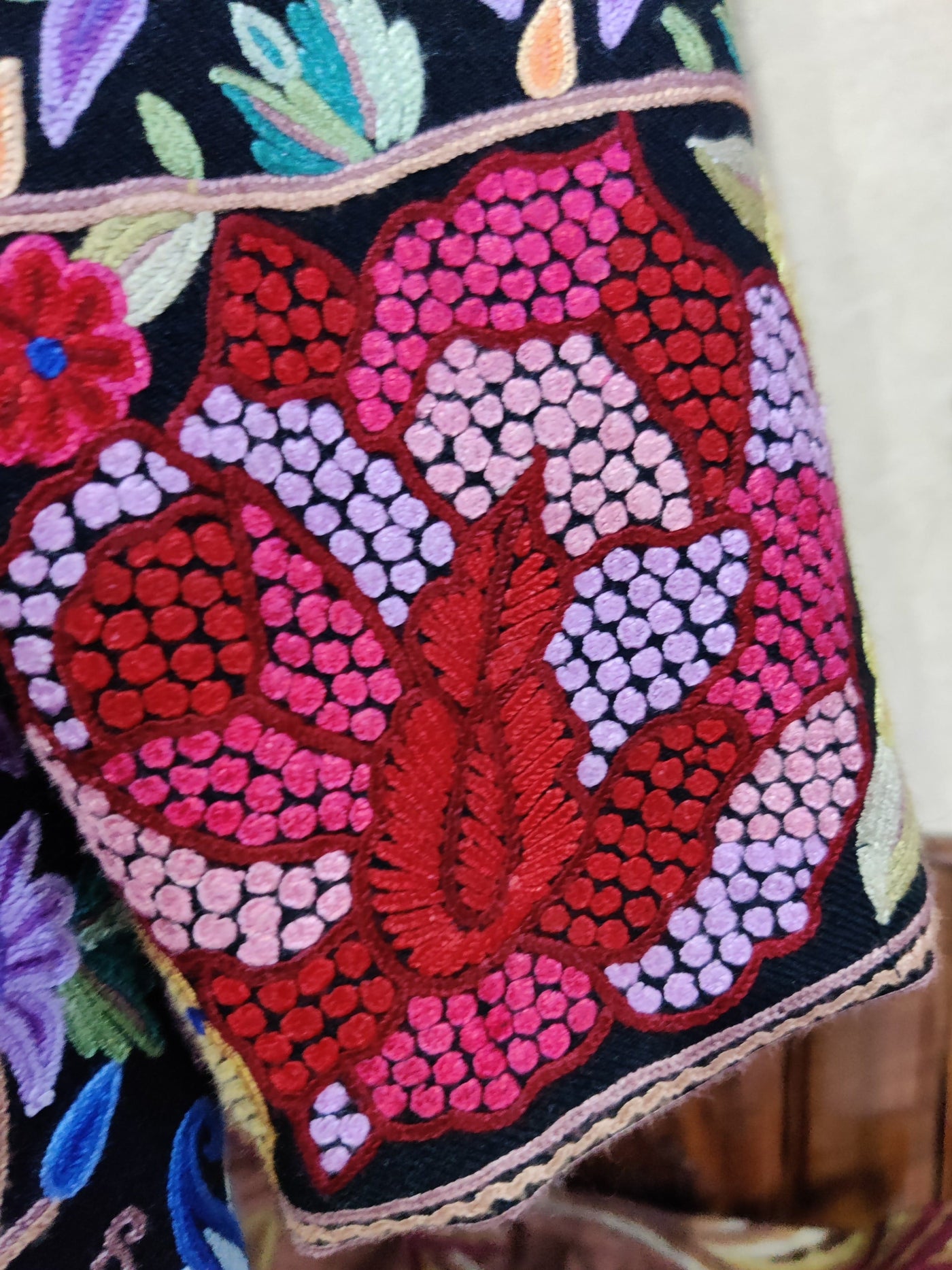 Hand Aari Jamawar Jacket: Kashmir's Hues of Elegance