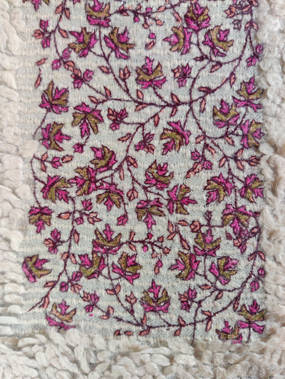Gulbahar Sozni Drape: Pure Pashmina Shawl with Sozni Embroidery