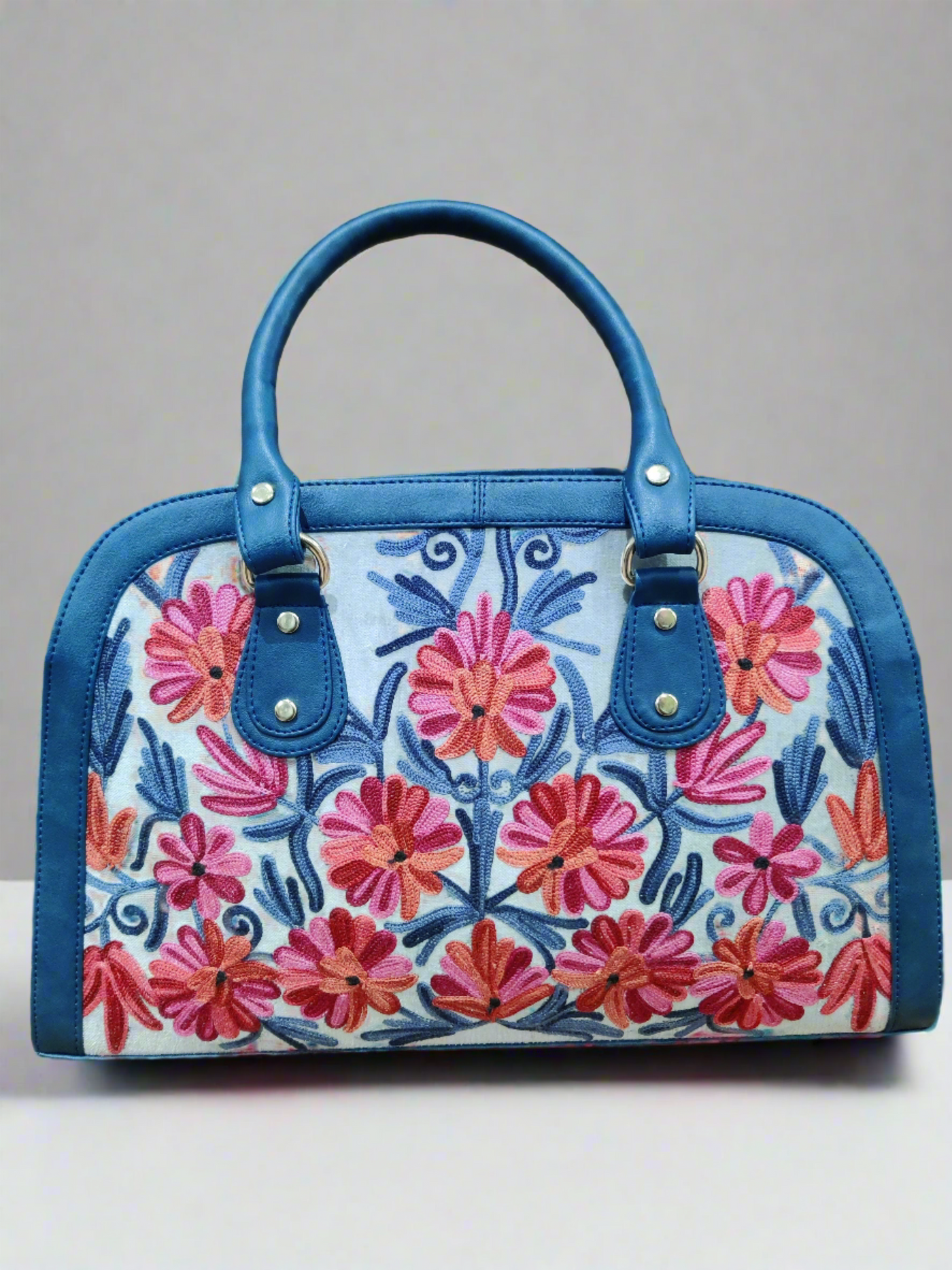 Radiant Bloom Kashmiri Embroidered Bag