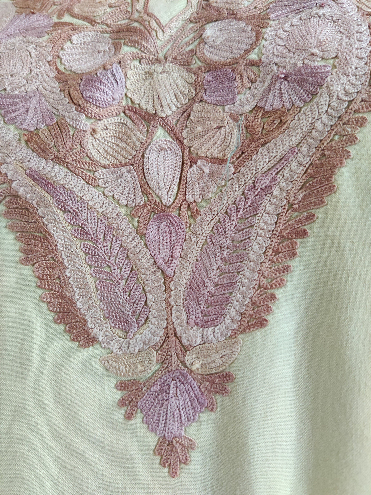 Golden Blossom Aari Embroidered Kurti