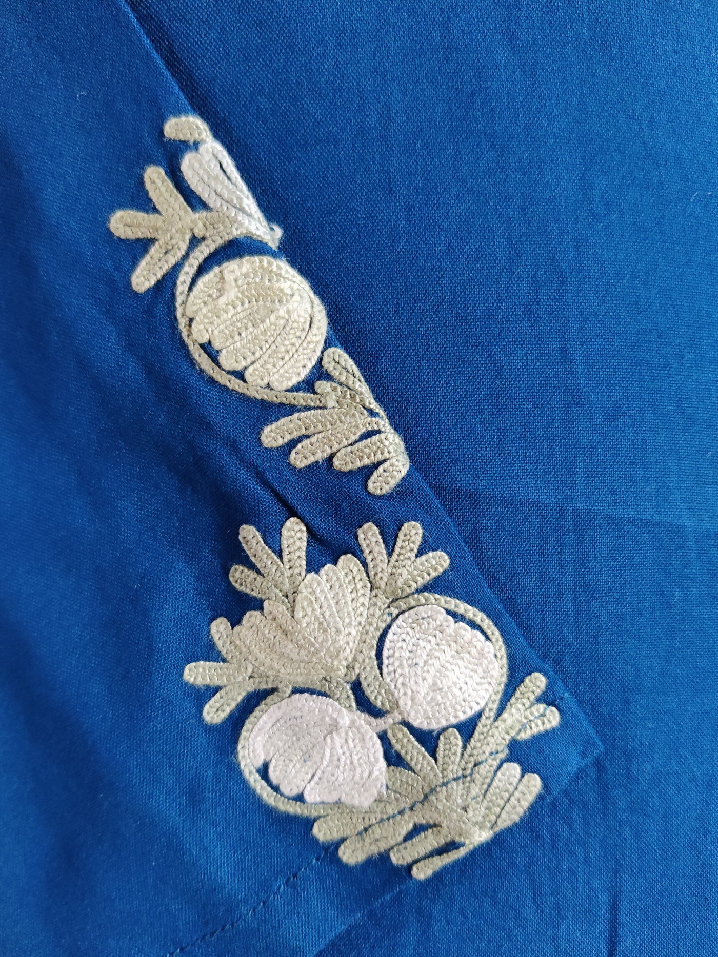 Royal Azure Aari Embroidered Kurti