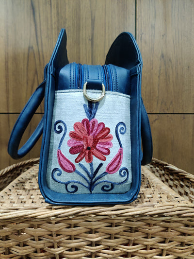 Radiant Bloom Kashmiri Embroidered Bag