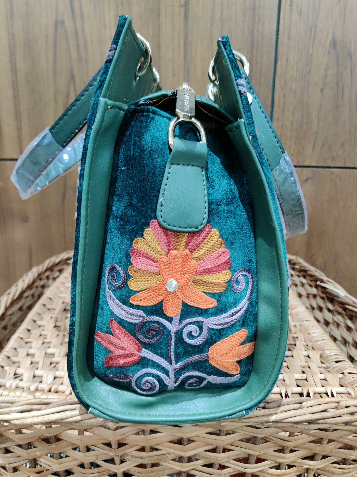 Enchanted Garden Kashmiri Embroidered Bag