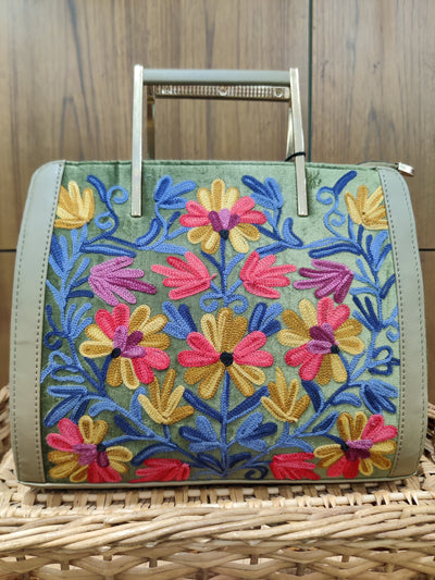 Meadow Delight Kashmiri Embroidered Bag