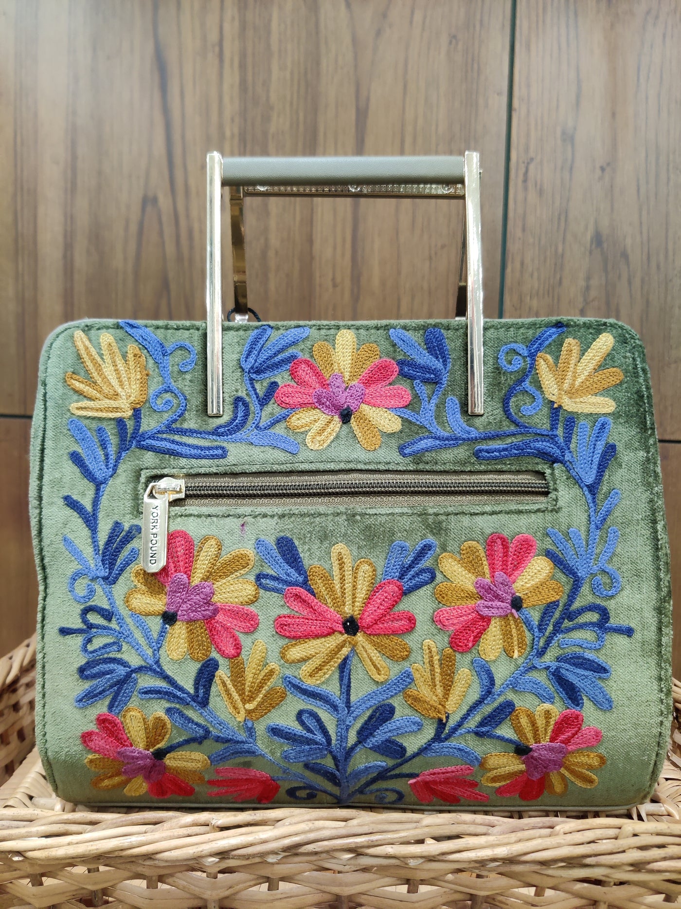 Meadow Delight Kashmiri Embroidered Bag