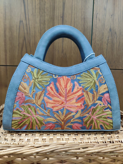 Ocean Breeze Kashmiri Embroidered Bag