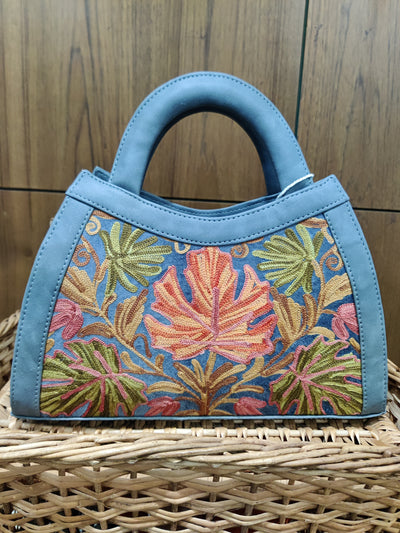 Ocean Breeze Kashmiri Embroidered Bag