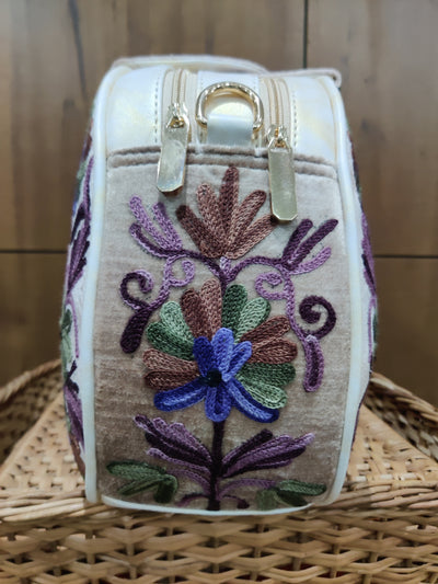 Pearl Elegance Kashmiri Embroidered Bag