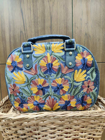 Sunshine Meadow Kashmiri Embroidered Handbag