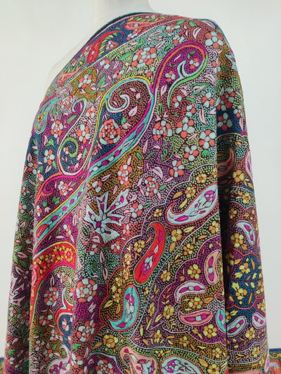 Bahaar-e-Kashmir Pure pashmina Sozni Shawl