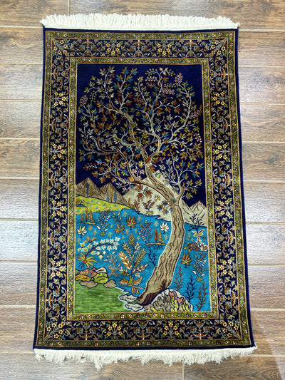 Pure Silk Kashmiri Carpet (2.5ft * 4ft)