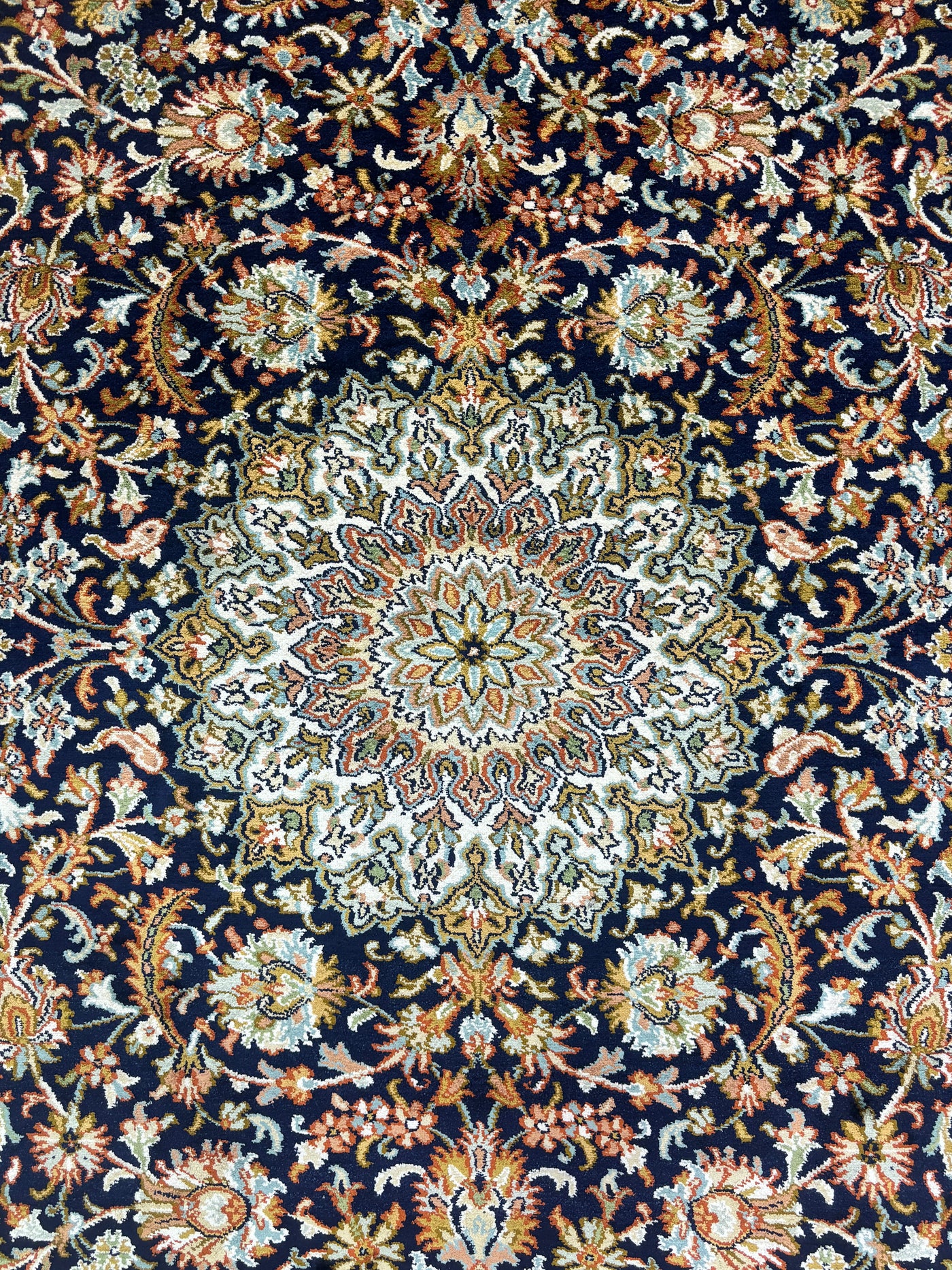 Royal Embrace - Pure Silk Hand Knotted Kashmiri Carpet (2.5FT * 4FT)