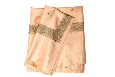 Blush Bliss Pure Silk Hand Tilla Embroidery Saree