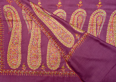 Royal Radiance Sozni Pashmina – Hand Embroidered Majestic Shawl