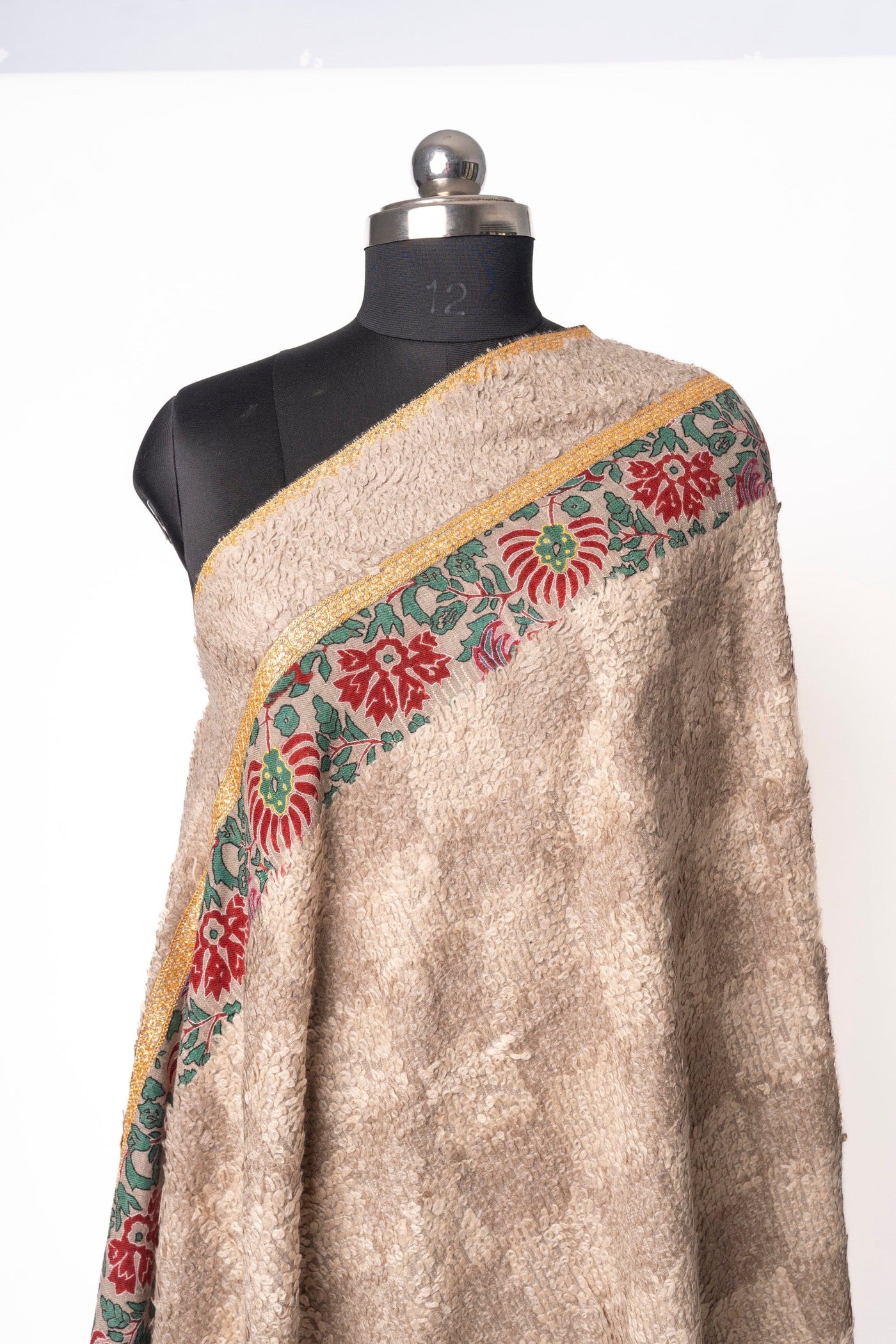 Gul-e-Kani Luxe Shawl: Pure Pashmina Hand-Embroidered Kani shawl