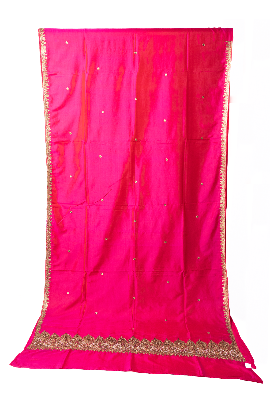 Fuchsia Fantasy Pure Silk Hand Tilla Embroidery Saree