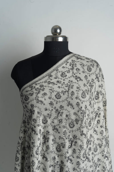 Shab-e-Surmayi - Hand Embroidered Grey Night Elegance