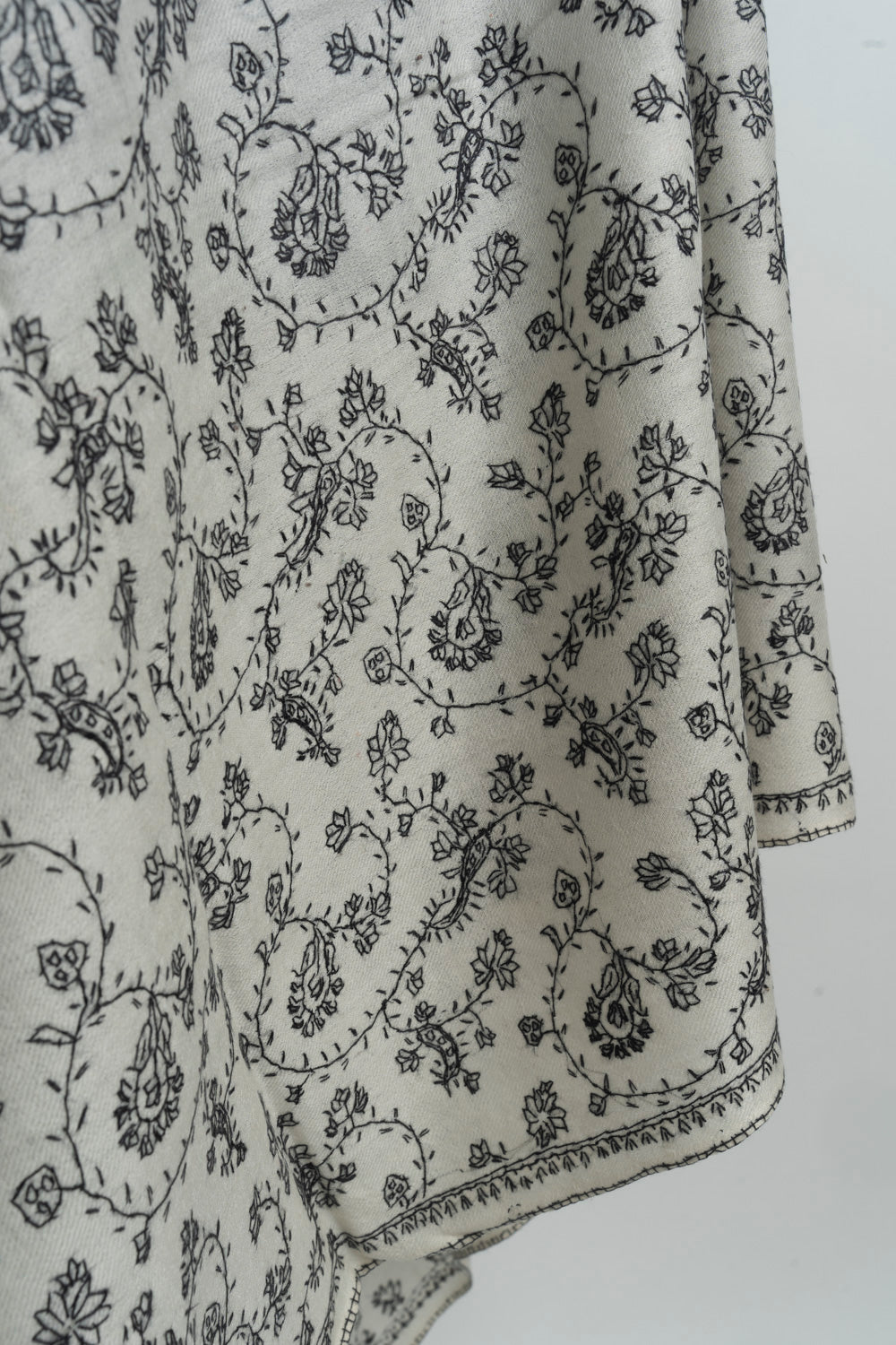 Shab-e-Surmayi - Hand Embroidered Grey Night Elegance