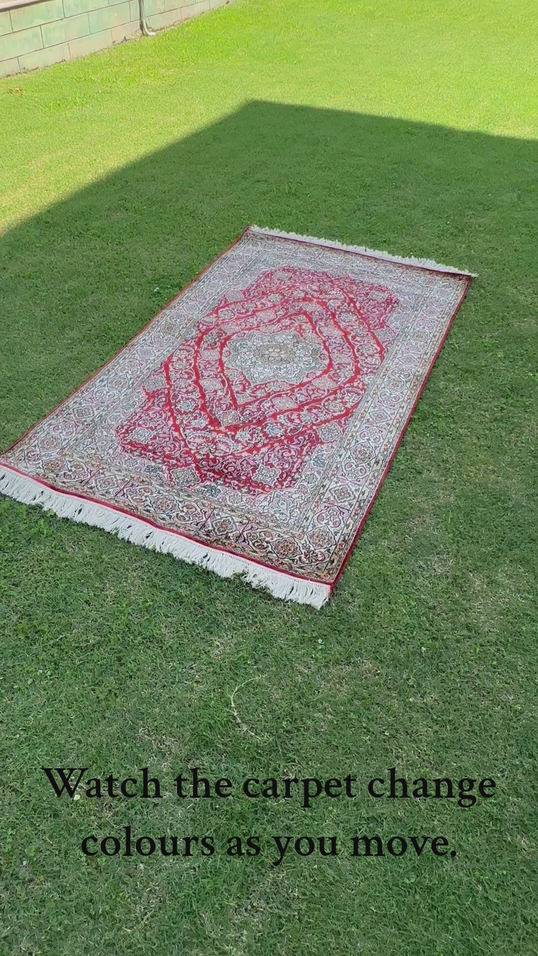Pure Silk Kashmiri Carpet 3ft * 5ft (36" * 60")