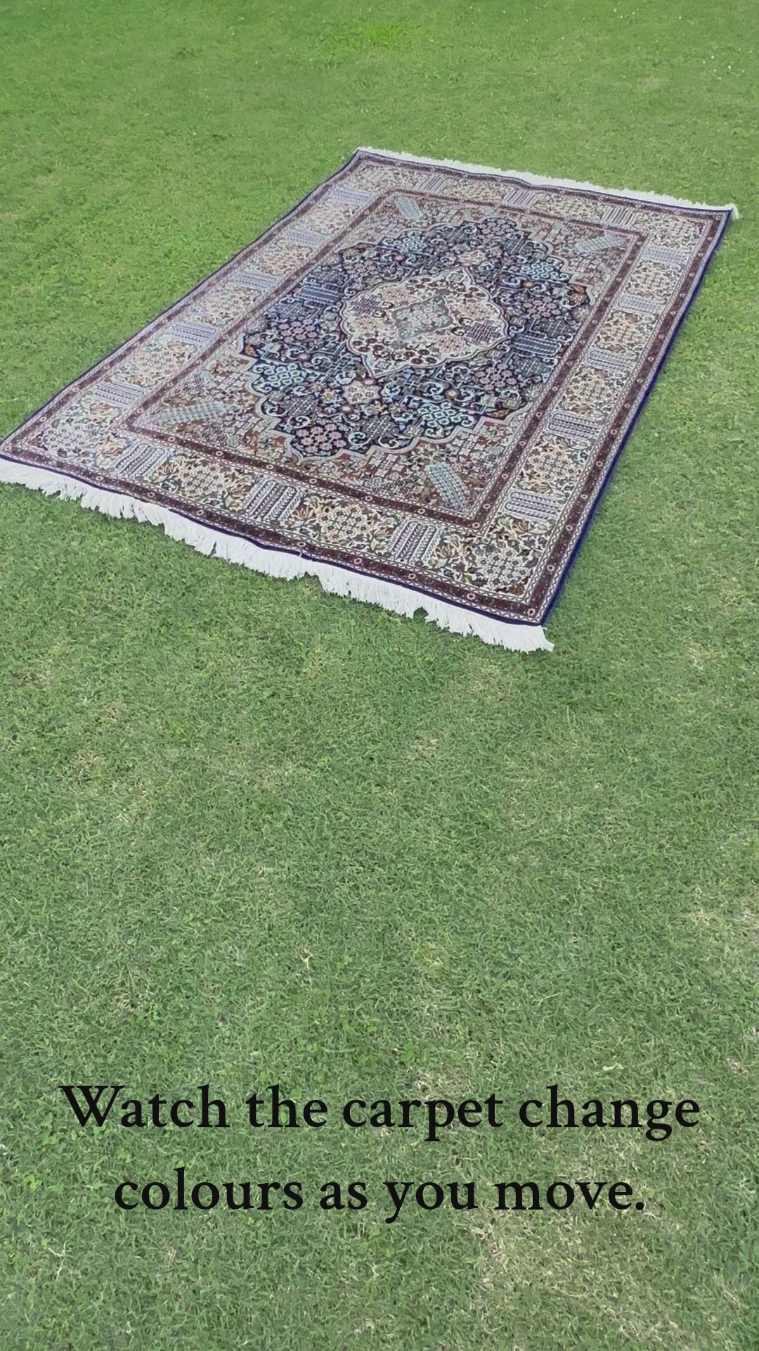 Pure Silk Kashmiri Carpet 4ft* 6ft (48" * 72")