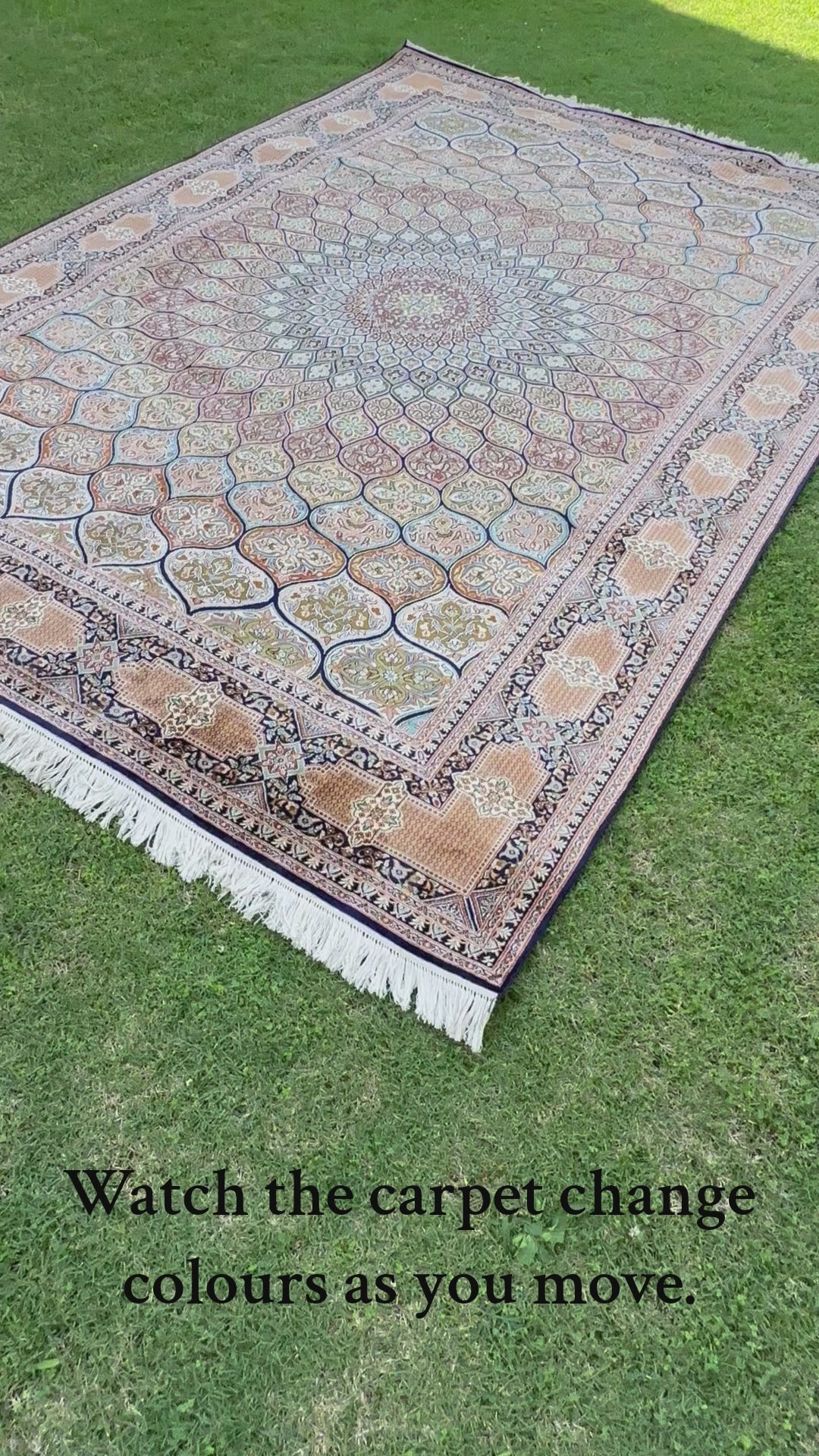 Pure Silk Kashmiri Carpet 6ft* 9ft (72" * 108")