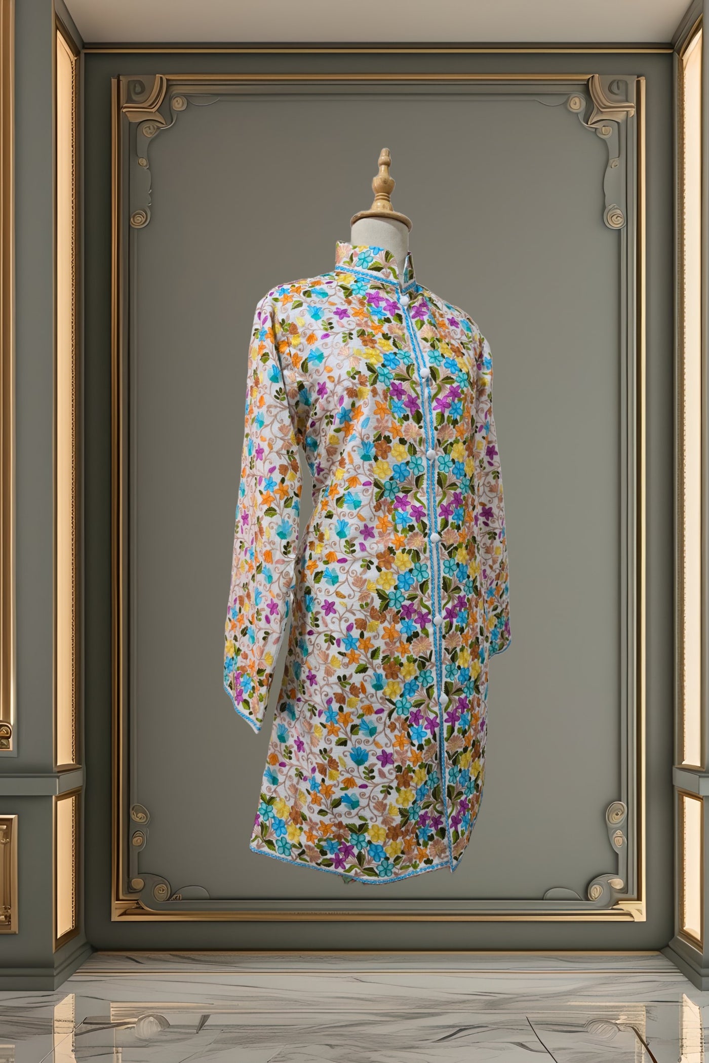 Bahaar-e-Rang Aari Embroidered Jacket