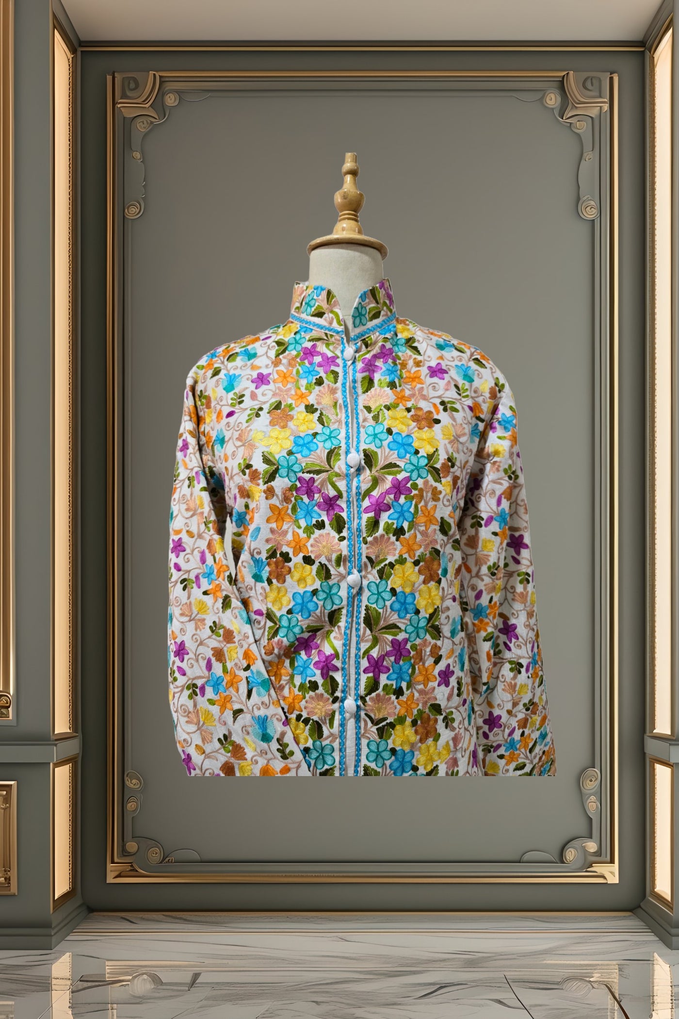 Bahaar-e-Rang Aari Embroidered Jacket