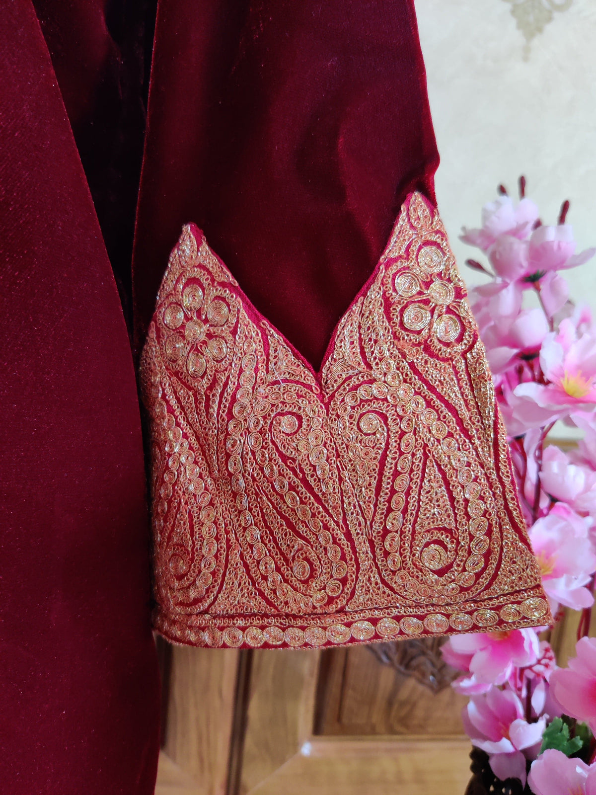 Kashmiri Robe With tilla Embroidery