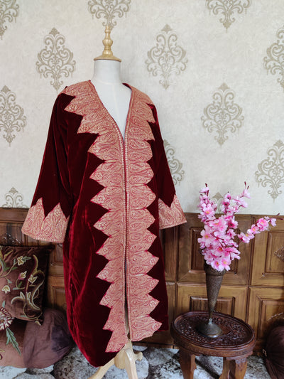Kashmiri Robe With tilla Embroidery