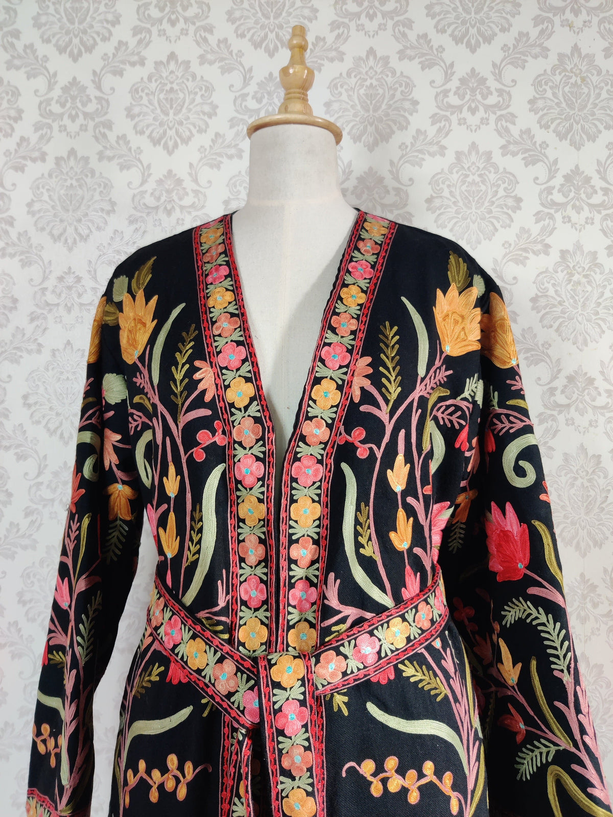 Long Kashmiri Embroidery Robe