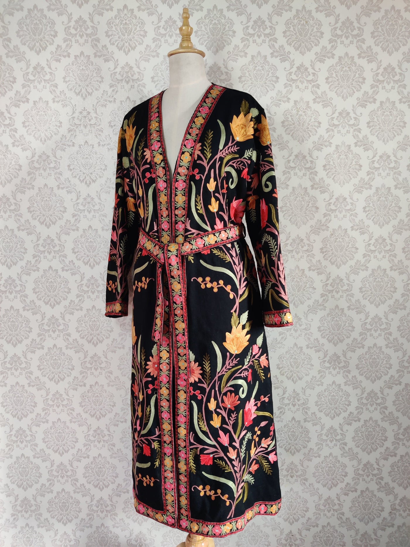 Long Kashmiri Embroidery Robe