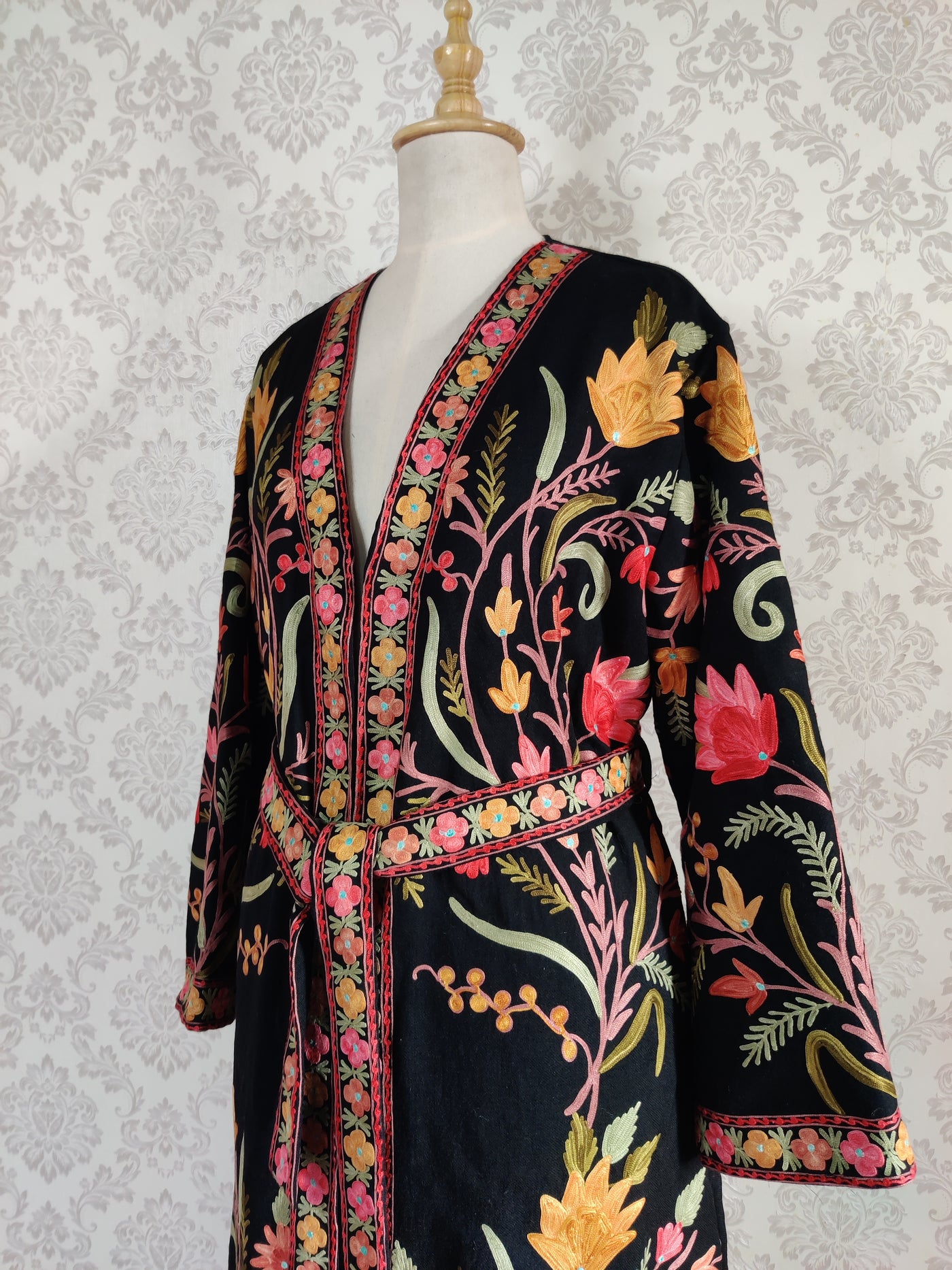Long Kashmiri Embroidery Robe