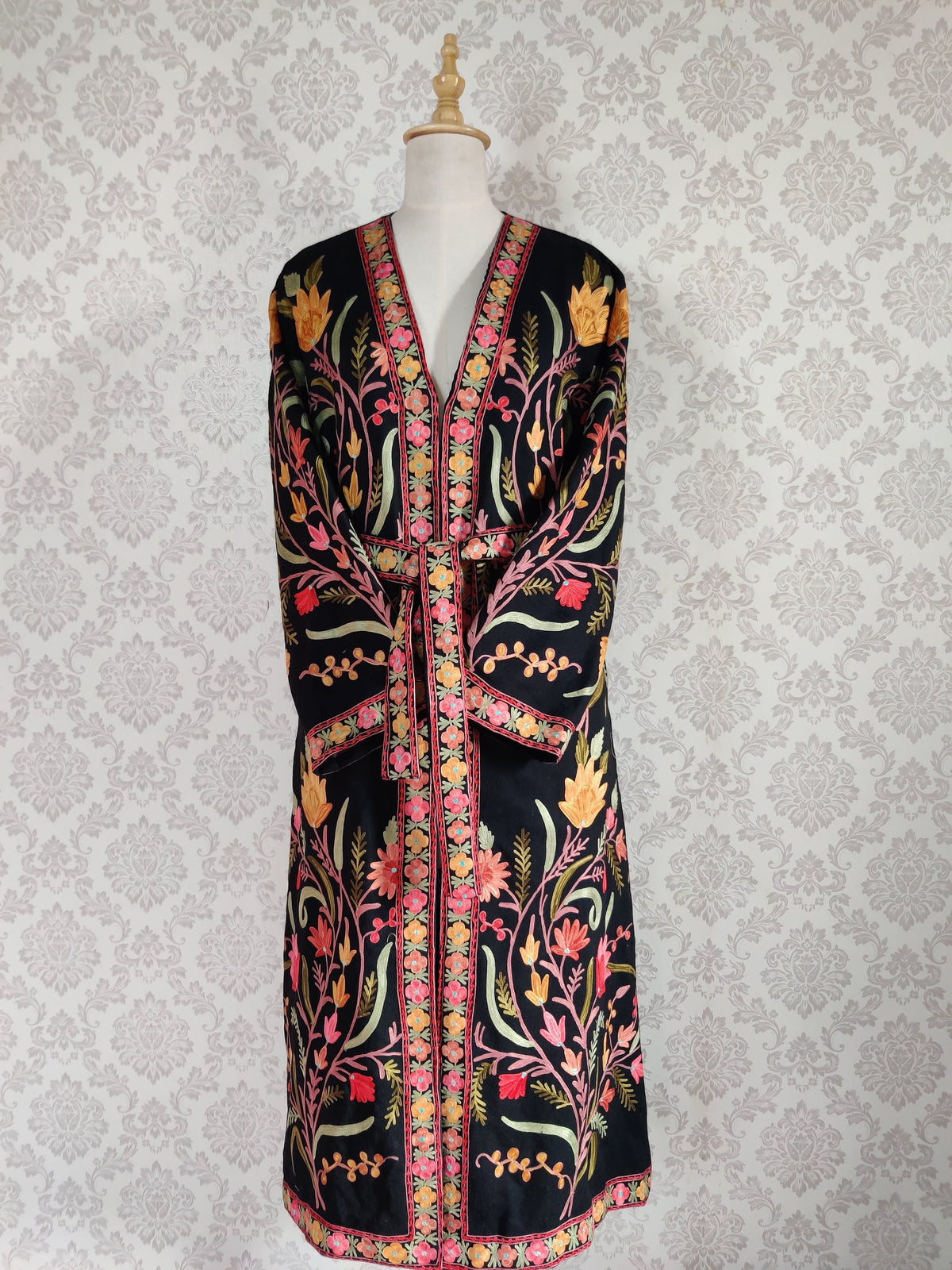 Long Kashmiri Embroidery Robe