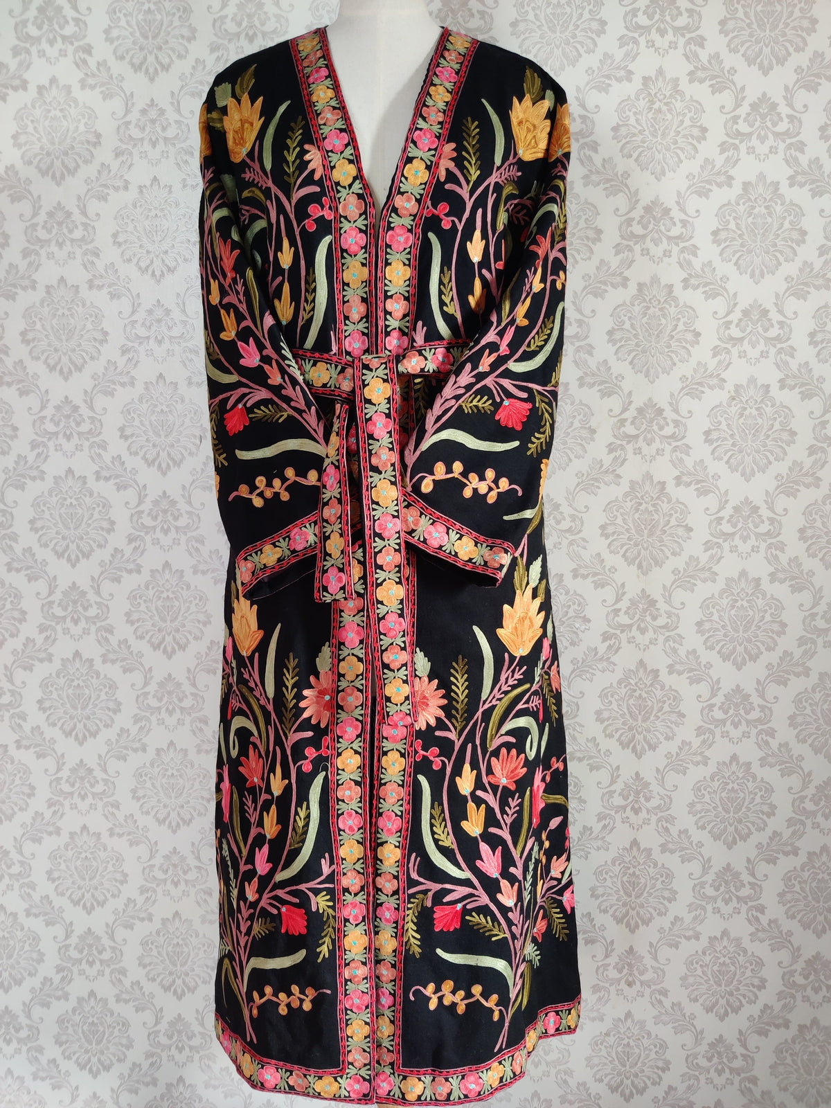 Long Kashmiri Embroidery Robe