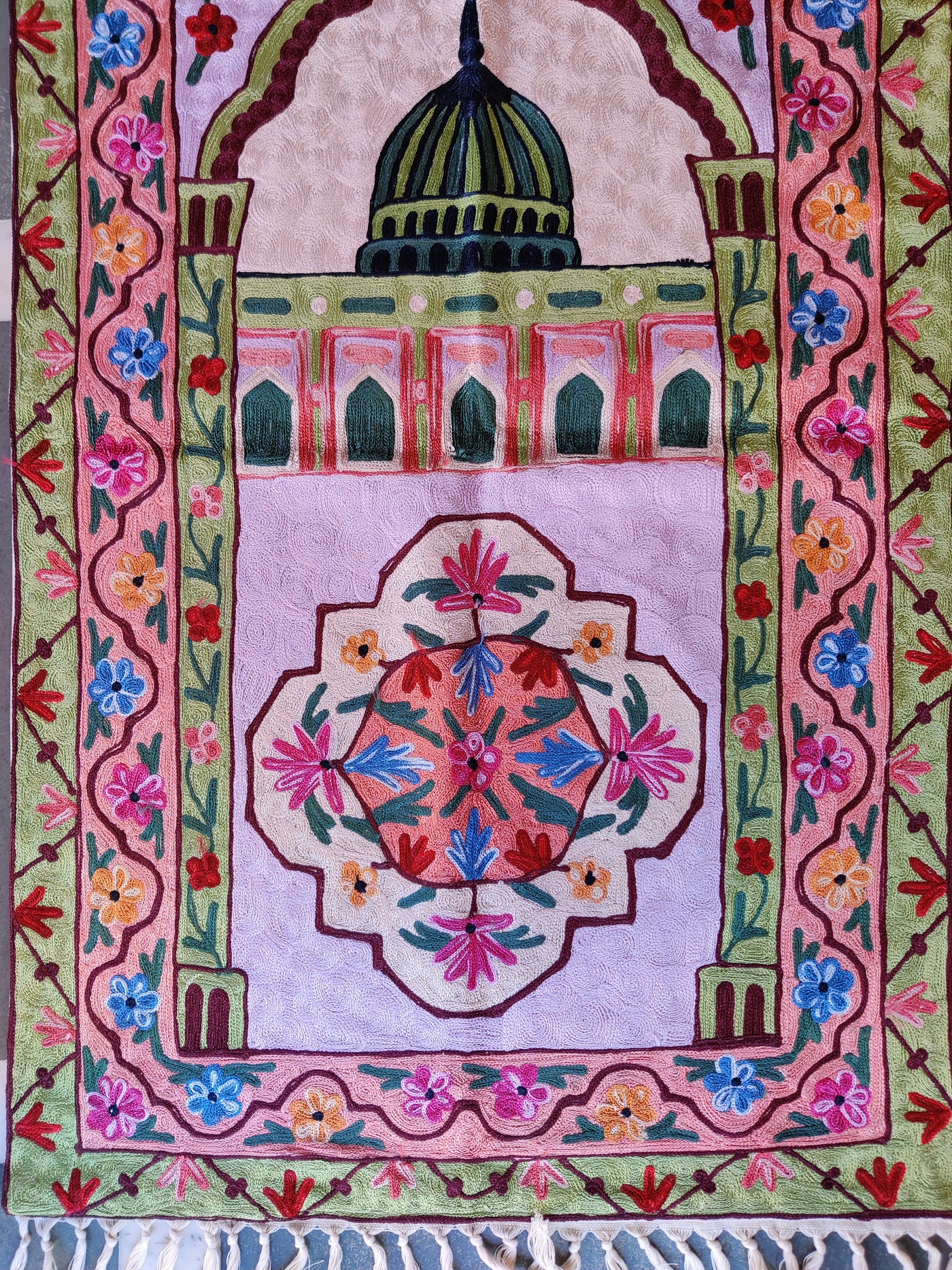 Kashmiri Hand-Embroidered Chain Stitch jainimaz - KashmKari