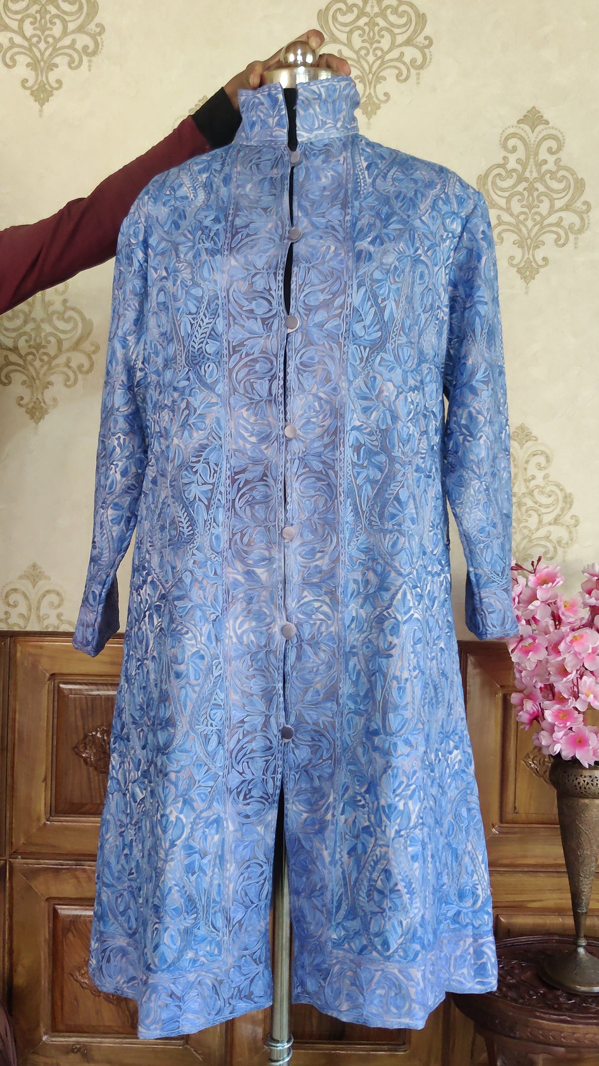Heavy Paisley-Floral Embroidery