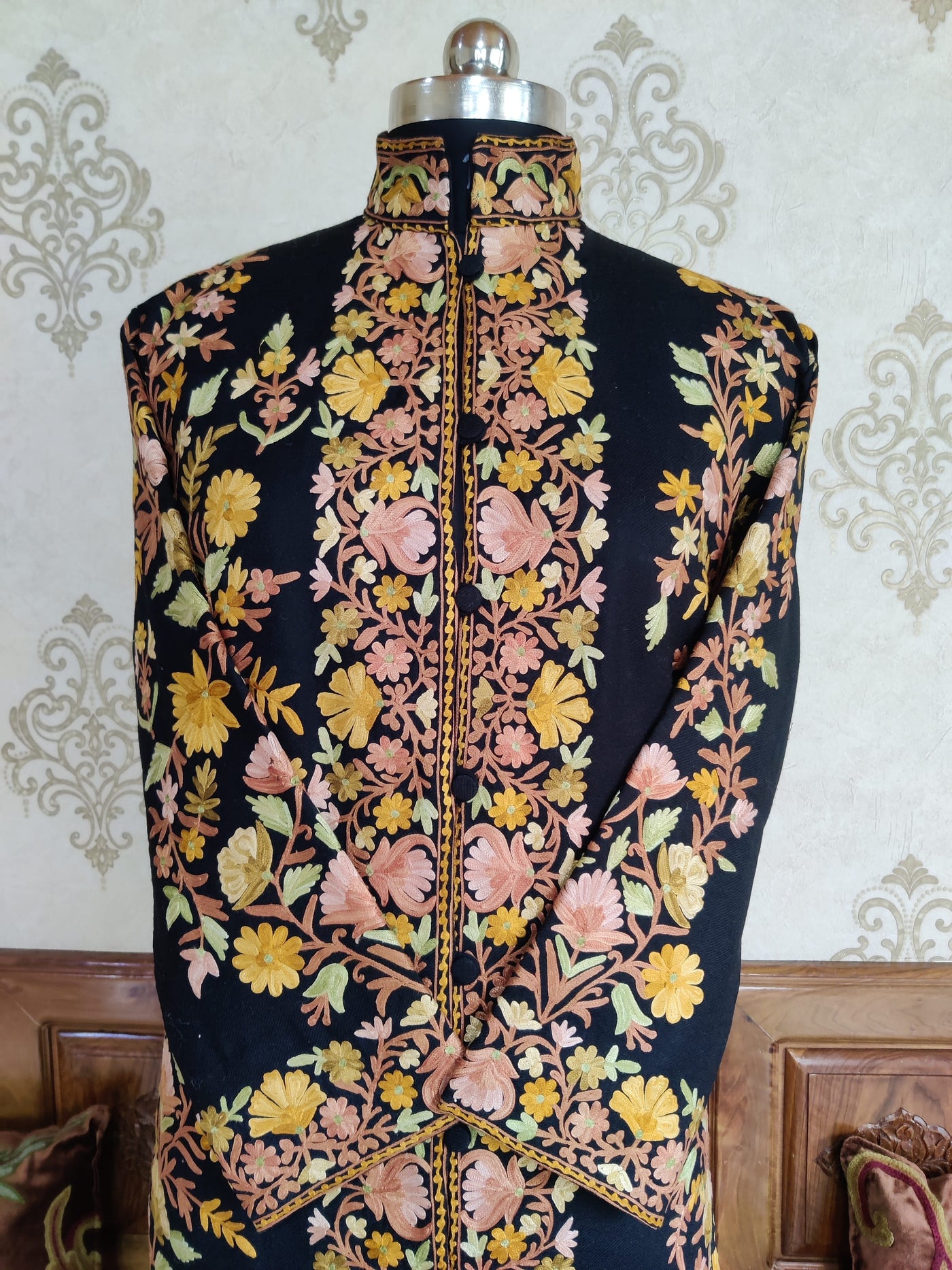 Boho Jacket Multicolor Floral Embroidery