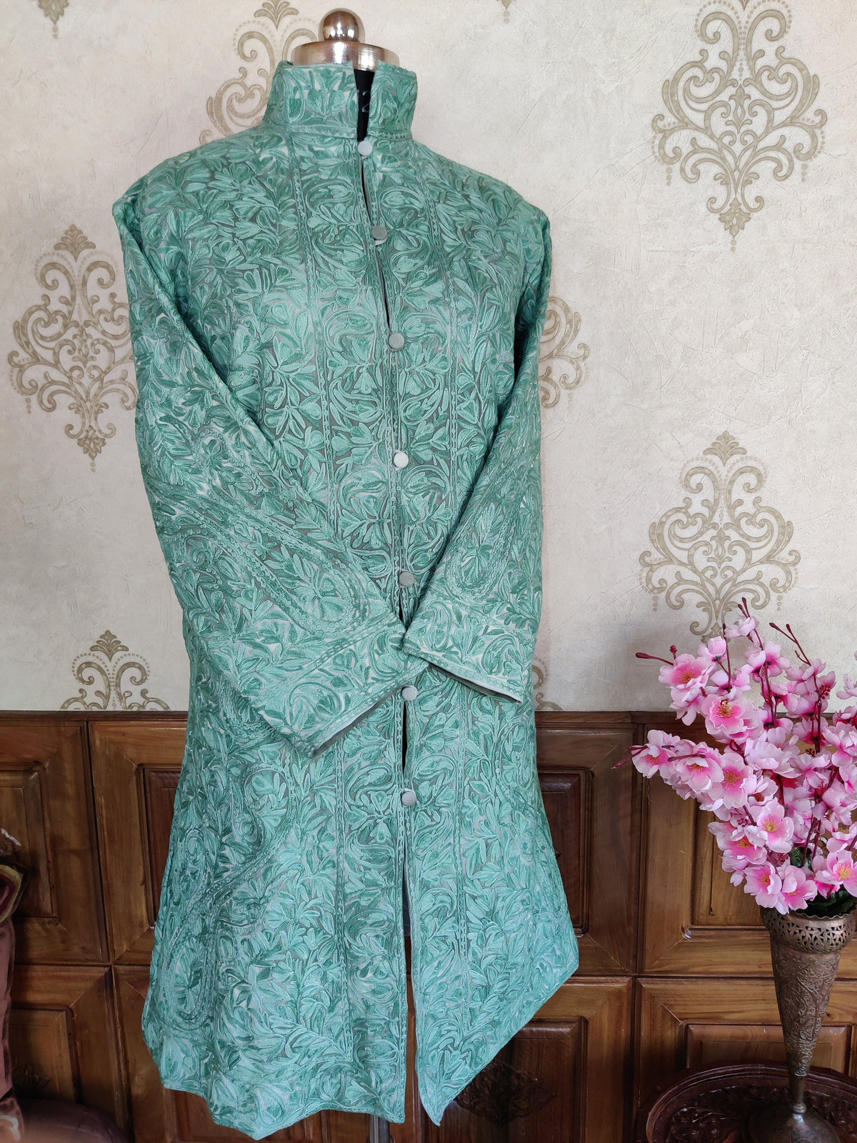 Heavy Paisley-Floral Embroidery